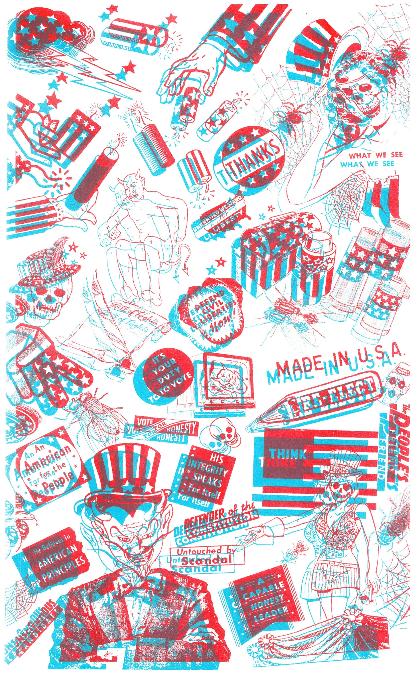 Risograph 'Murca Print - Limited Edition!