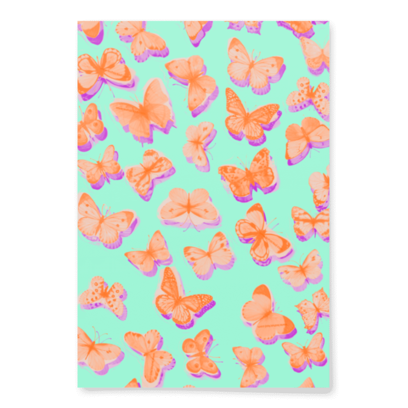 Butterfly Wrapping paper sheets